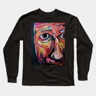 Abstract Face Long Sleeve T-Shirt